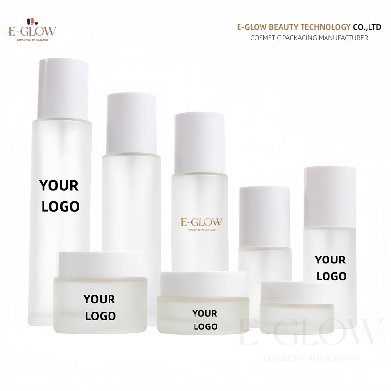 Luxury Skincare Packaging - 【ロゴカスタム】1個入り ホットセール 新型 フロストクリアホワイト蓋付き 50g 100ml