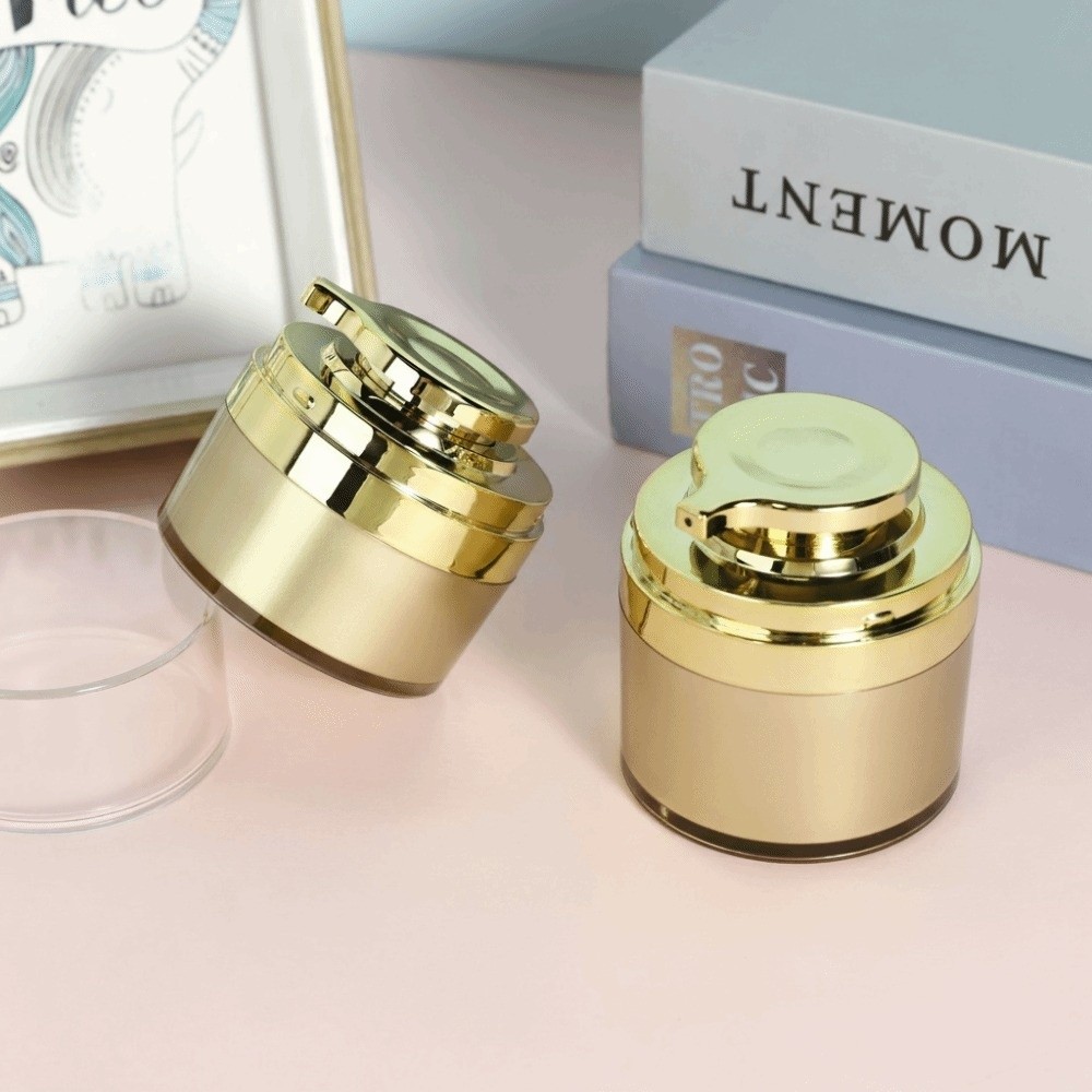 Luxury Skincare Packaging - ポータブル 30 グラム真空ボトル 50 グラムローション化粧品保存瓶漏れ防止プレスアクリルクリームジャー スキンケア容器