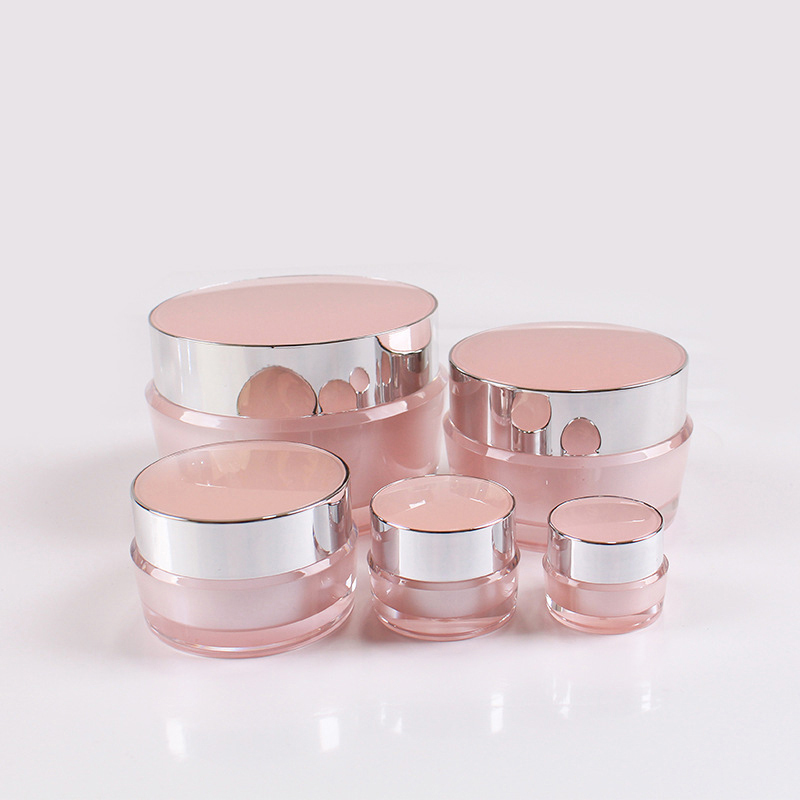 Luxury Skincare Packaging - フェイスクリーム用の空のボトル,2〜100g,ボトル,空の,ローション,ふた用,トラベルバッグ,ピンク,化粧品容器,エマルジョン,ボトル
