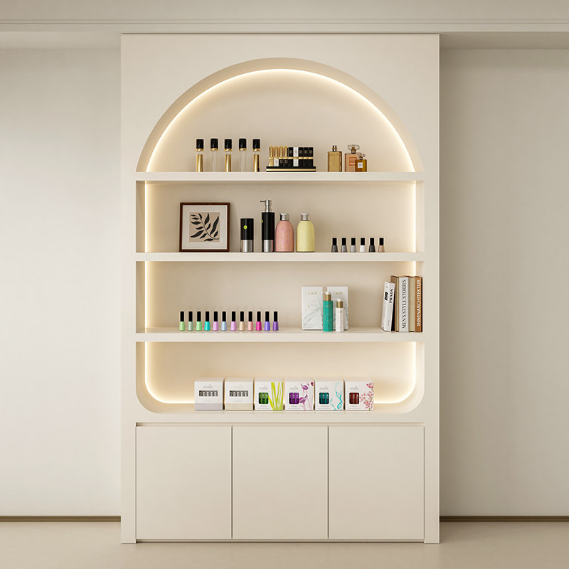 Luxury Skincare Shop - 高級ディスプレイキャビネットスキンケア化粧品収納ラック美容院ネイルアートオーガナイザーコーヒーショップショーケースキャビネットOme