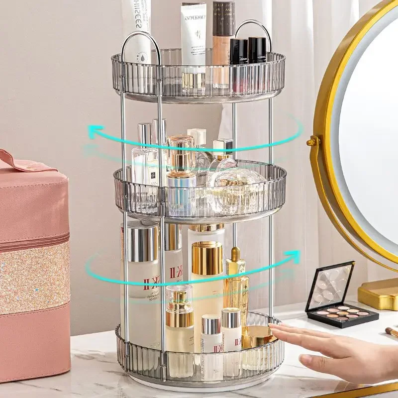 高級ドレッサー化粧品収納ボックストイレデスクトップ香水口紅ス - Luxury Skincare Tray のレビューと価格