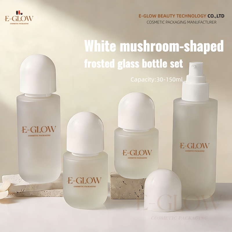 【ロゴカスタム】1個入りフロストガラス化粧品セット マットホ - Luxury Skincare Packaging のレビューと価格