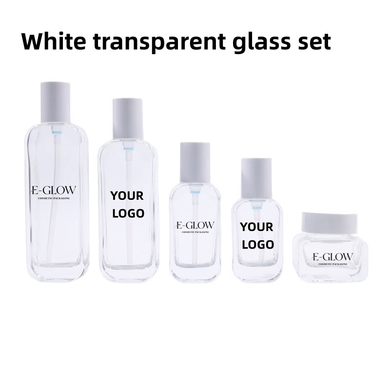 【ロゴカスタム】1個入り高級透明ガラススキンケアパッケージ5 - Luxury Skincare Packaging のレビューと価格