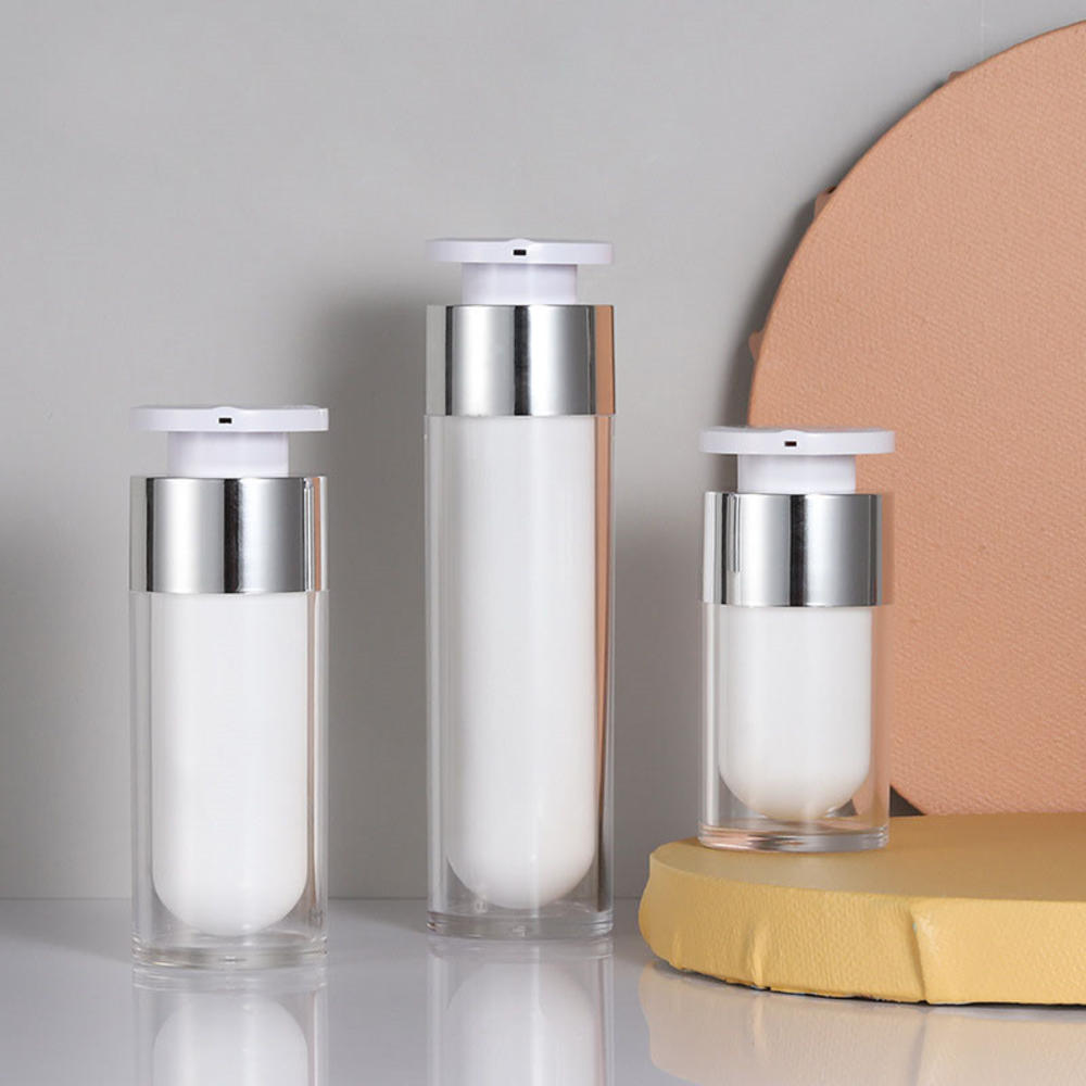 15/30/50ミリリットルのパールホワイトアクリルエアレス - Luxury Skincare Packaging のレビューと価格