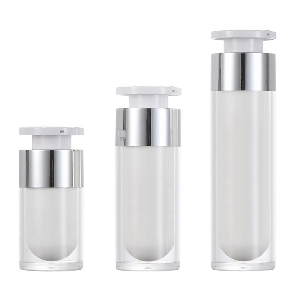 15/30/50ミリリットルのパールホワイトアクリルエアレス - Luxury Skincare Packaging のレビューと価格