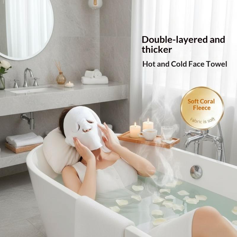 再利用可能な温冷湿布フェイスマスクタオル、贅沢な柔らかさ、お - Luxury Skincare Gifts For Women のレビューと価格