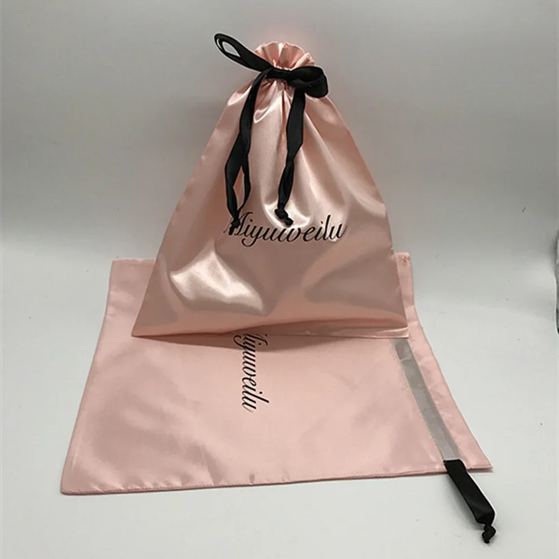 ロゴがプリントされたサテンの巾着袋,ジュエリーパッケージ用の - Luxury Skincare Packaging のレビューと価格