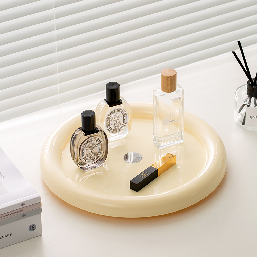 回転化粧品オーガナイザーライト高級香水スキンケアオーガナイザ - Luxury Skincare Tray のレビューと価格